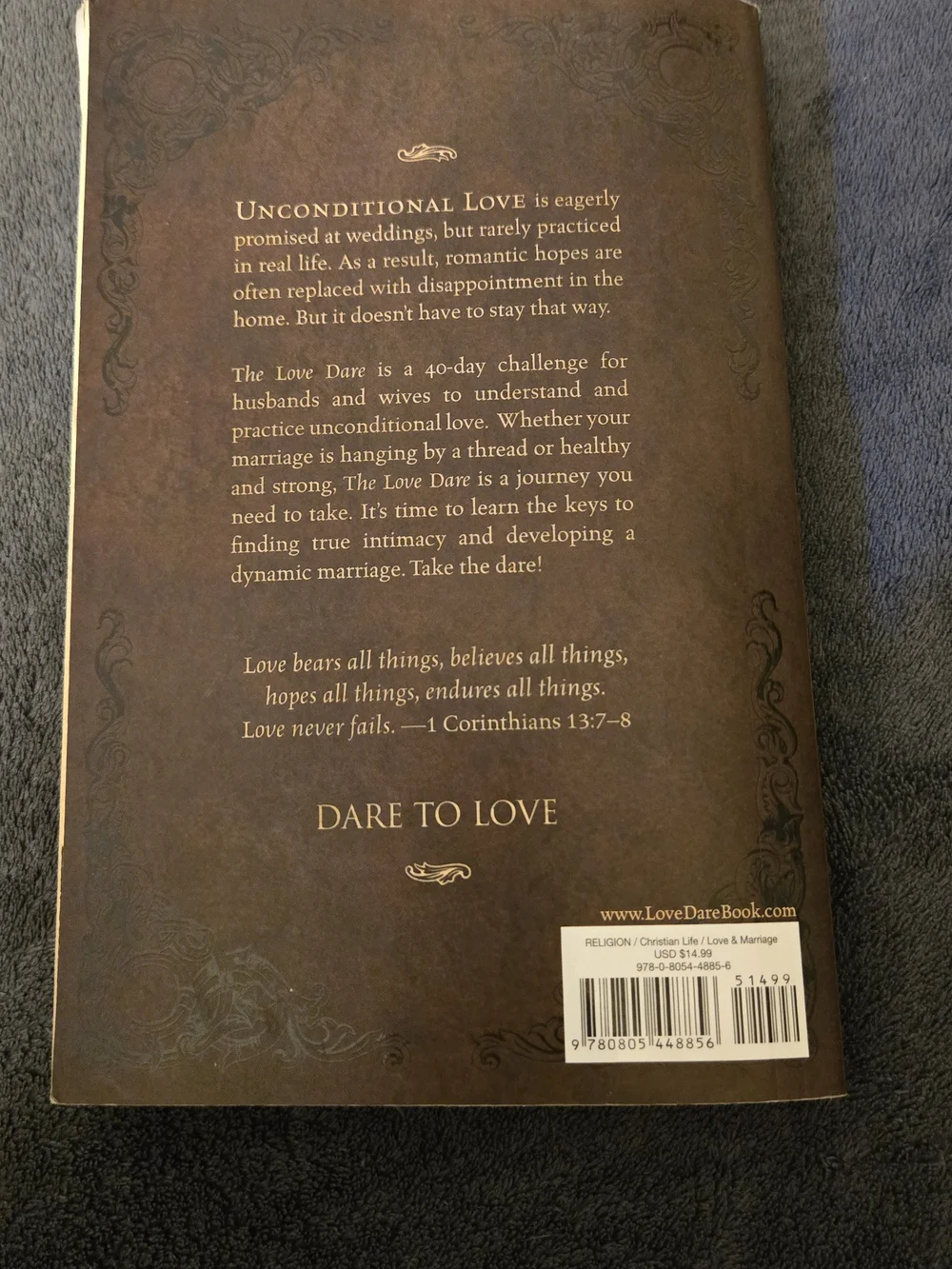 The Love Dare by Stephen & Alex Kendrick 2009 Christian Marriage Book